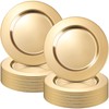 Vesici 24 Pcs Gold Stainless Steel Charger Plates 13 Inch