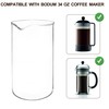 French Press Glass Replacement for Bodum, 34 Ounce, 1 Liter,