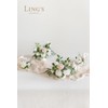 Ling's Moment White & Sage Artificial Flowers with Vase Wedding