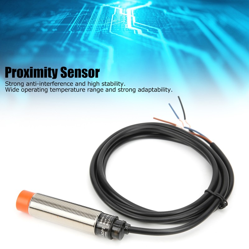 BERM Proximity Switch 3‑Wire NC Cylindrical Detection Sensor PRL18-8DP2 10-30VDC