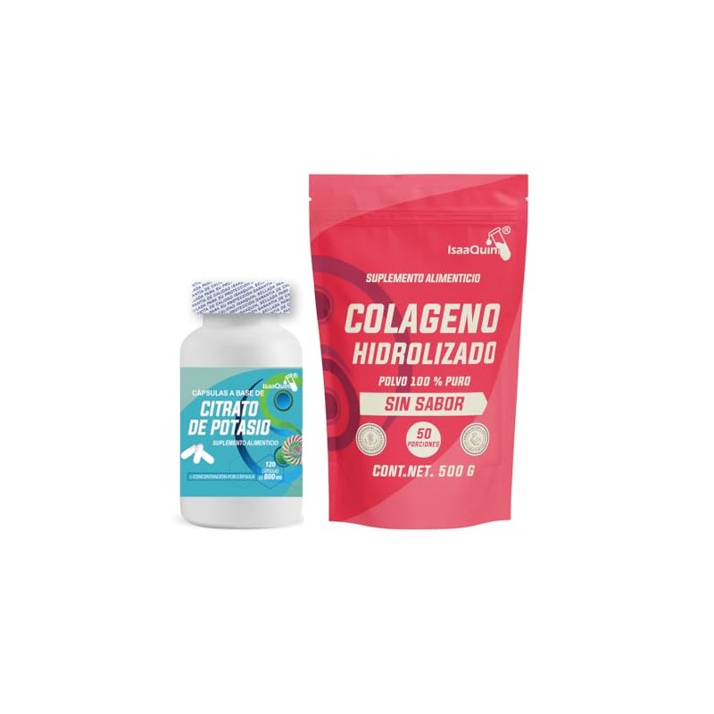 Pack IsaaQuim: Citrato de Potasio 120 Cápsulas de 800 mg