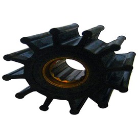 Jabsco 1210-0001-P, Neoprene, Drive Type 7, 12 Blade, 2-1/4 Diameter, 1-1/4 Width, 5/8 Shaft, Brass Insert
