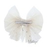 Large Chiffon Hair Bow With Rhinestones For Girls - Set