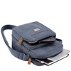 Troop London TRP0370 Classic Canvas Across Body Bag Burgundy