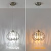 XSDeTu Brushed Nickel Pendant Light Fixtures, Modern Crystal Hanging Ceiling