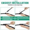 24" 21" Windshield Wiper Blades Replacement for Pontiac G6 2005