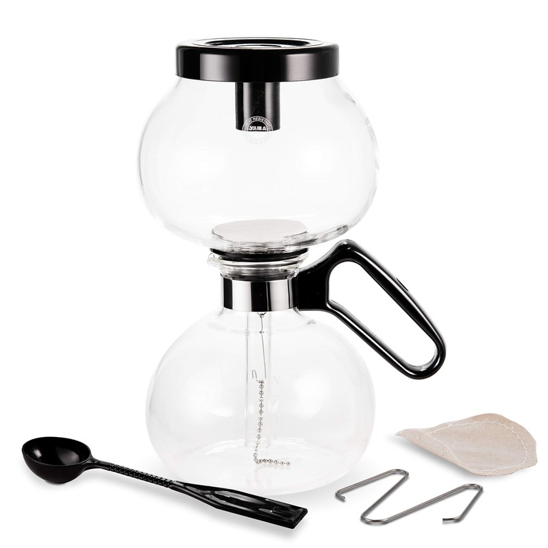 Yama Glass 8-Cup Stovetop Siphon Coffee Maker, 24 Oz Vacuum