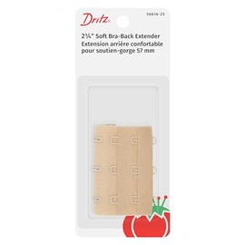 Dritz 2-1/4" Soft Back, Beige Bra Extender, 2-1/4-Inch