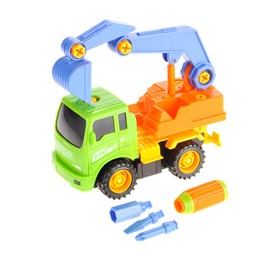 PowerTRC Take Apart Construction Truck Playset for Kids , Fun and Educational Engineering Toy for Kids