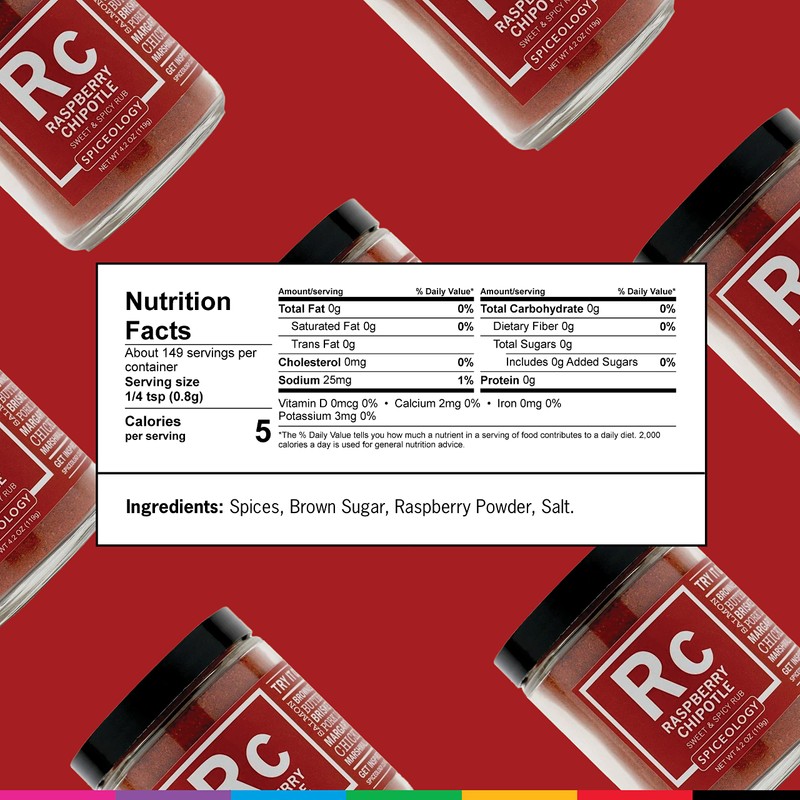 Spiceology - Raspberry Chipotle Sweet & Spicy All-Purpose BBQ Seasoning