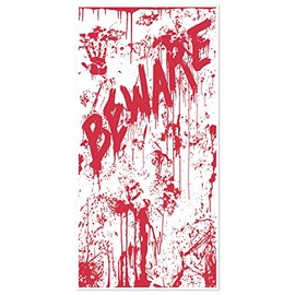Beistle Bloody Door Cover, 30-Inch by 5-Feet