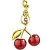 SSKHE Cherry Keyring for Women, Exquisite Cherry Bag Charm, Shiny