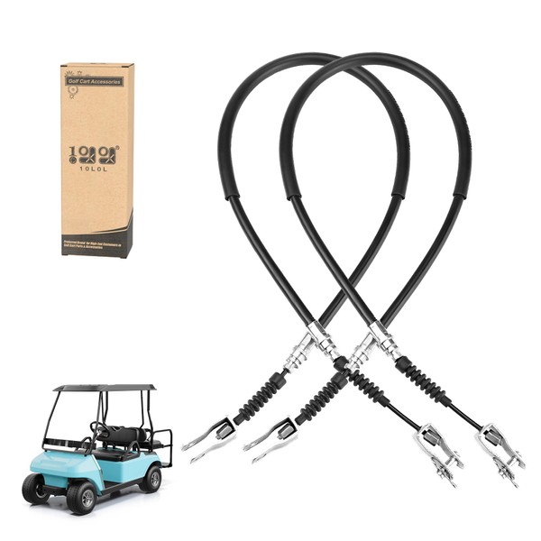 10L0L Golf Cart Brake Cables Set Compatible with Club Car