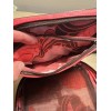 Nordstrom Zippered Make-Up Bag Multi Compartment Red Waterproof NWOT