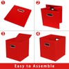 Yunkeeper Fabric storage bins Cubes, Fabric Cube Organizer with Handle,