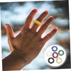 Mikinona 6Pcs Finger Acupressure Massage Rings Hand Fidget Stress Reducer