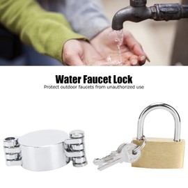 Outdoor Faucet Lock,Gate Valve Lockout and Safety Padlock Hose Bib Lock Water Spigot Lock House Garden Farm Accessory for Water Spigot Faucet Knob