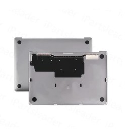 ICTION New Lower Case Bottom Cover Replacement for MacBook Pro 13 Inch Retina A1708 A2159 2016-2019 Year (Space Gray, No Print Words