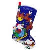 Bucilla Felt Applique 18" Stocking Making Kit, Sleigh Ride with