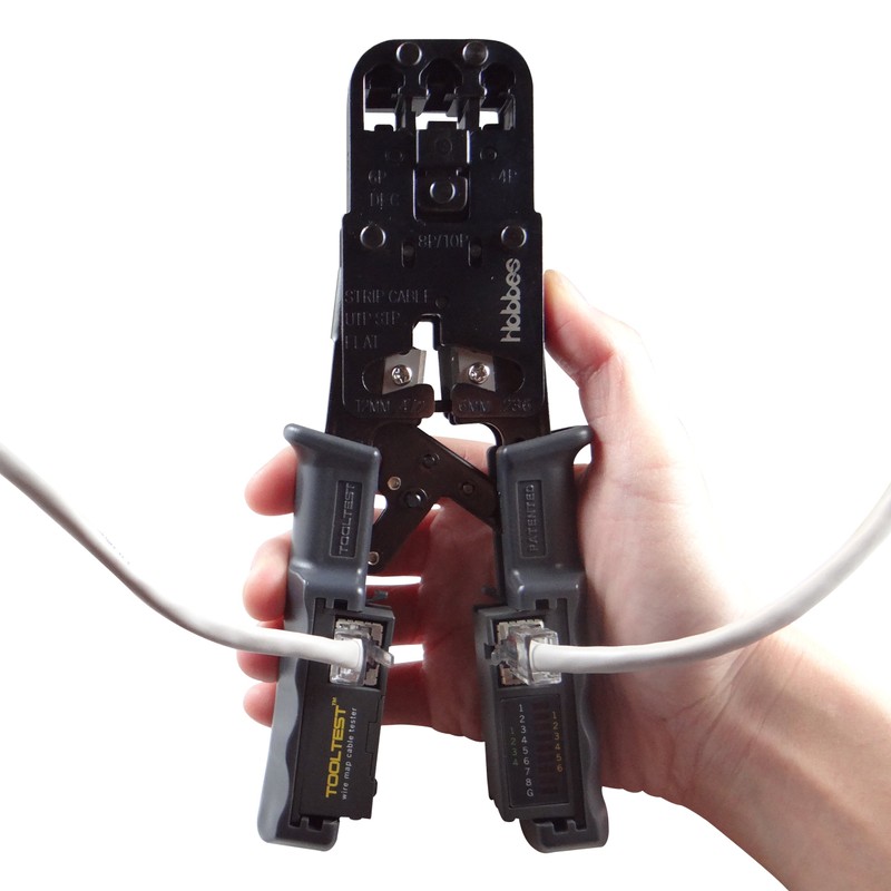 Hobbes HTC-0022 Cable Tester and Crimper Tool"Two In One"