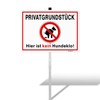 Goodvia XXL Privatgrundstück Signs with Bracket 35 x 25 cm