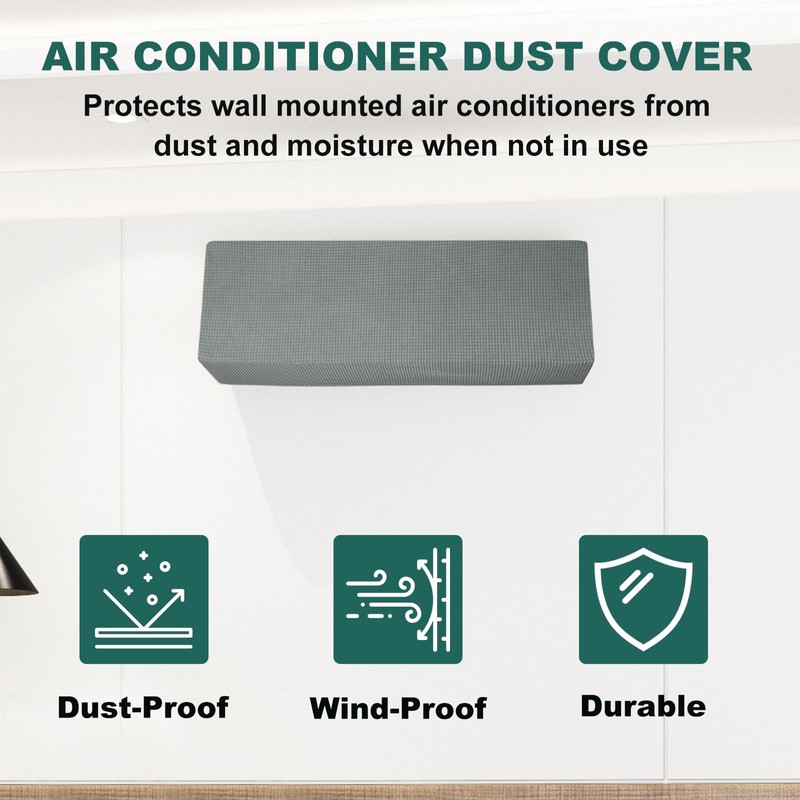 PATIKIL 33.9" Air Conditioner Cover, 2 Pack Indoor AC Cover