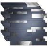 weimeisc 10-Sheet Peel and Stick Backsplash Tile, PVC Mixed Metal