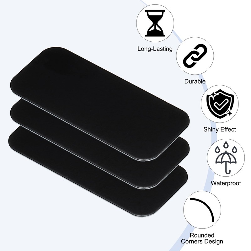 PATIKIL 2x1 Inch Anodized Aluminum Sheet Metal, 11 Pack Self