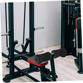 Kisangel 4pcs Foot Pad Roller Sleeve for Gym Equipment Replacement Pads Non- Exercise Wheel Foot Pads Fitness Equipment Foot Roller Feet Training Mat Gym Accessories Foam Black