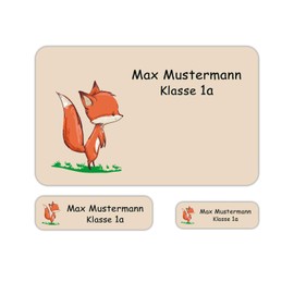 Sunnywall® Set of 3 Name Stickers, Pencil Case, Children and Adults, Name Stickers, Stickers, 79 Pieces, School and Nursery – Waterproof Customisable