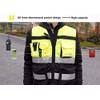 TOOLSTAR Reflective Safety Vest, High Visibility Vest 2 Band 360°Reflective