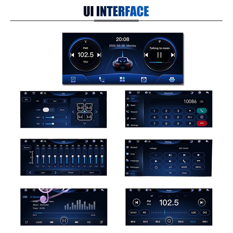 ESSGOO 5.1" Single 1 Din Car Stereo Radio MP5 Player