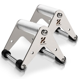 Push Up Stand, Pushup Handles for Strength Training, Heavy-duty Stainless Steel Bars Gym Exercise Equipment, 500lbs 1 Pair