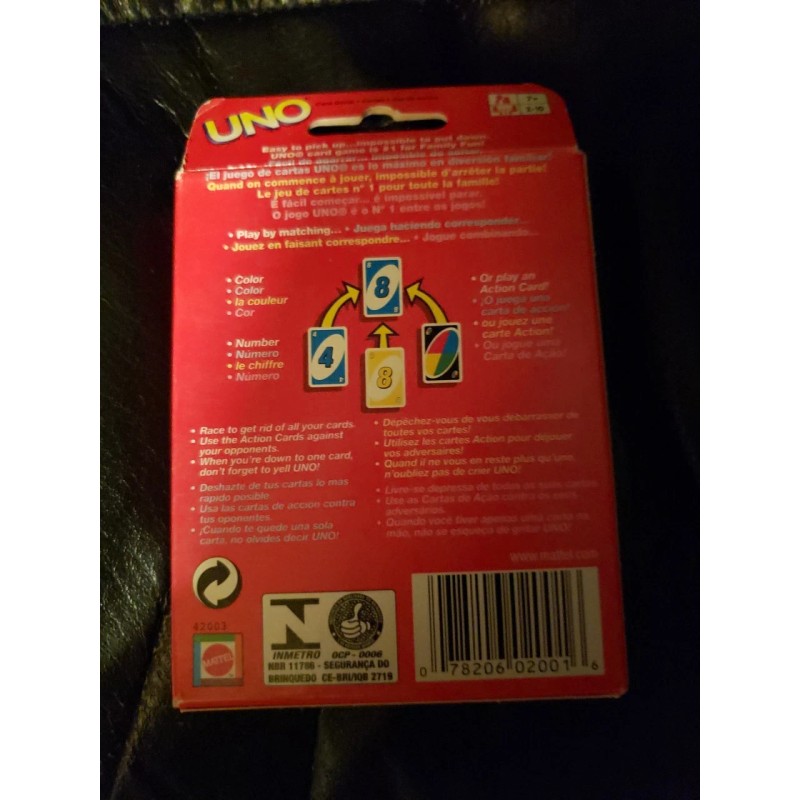 Mattel UNO Card Game New