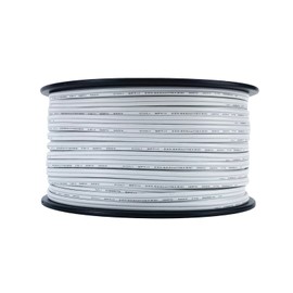 ZZicestar 18/2 SPT-1 Electrical Wire, Lamp Cord Wire Bulk,UL Listed Landscape Lighting Christmas Light Wire, 500FT (White)