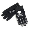 Hot Leathers Skull and Crossbones Mechanic Gloves (Black, X-Large)