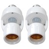 BUTITNOW 2pcs Motion Activated Light Sockets, E26/E27 Screw in Add