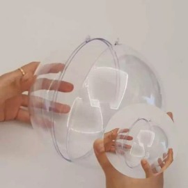 투명 원형 캡슐 16cm 트리 장식 비품 플라스틱 오너먼트 가챠 캡슐 빈볼 캡슐 Transparent Round Capsule 16cm Tree Decoration Supplies Plastic Ornament Gacha Capsule Empty Ball Capsule