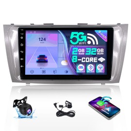 LASERTAIL 5Ghz WiFi Car Stereo Radio for Toyota Camry 2007-2011 Support JBL 9 Inch 8 Core IPS Touch Screen with Carplay Android Auto Bluetooth GPS DSP 48-EQ MirrorLink Backup Camera 2+32 G