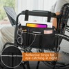 HIKASO Wheelchair Side Bag, Armrest Accessories Storage with Reflective Stripe