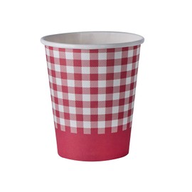 Hammont Picnic Themed 9 oz Disposable Paper Cups (50 Pack) Ideal for Family Dinner, Birthday and Picnic Parties