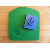 Leaf stamp for soap clay and cement