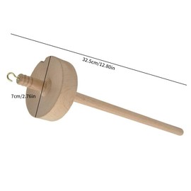 zalati Drop Spindle Top Whisk Wood Spinning Sewing Tool for Beginners DIY Spinning