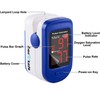 Zacurate 500BL Fingertip Pulse Oximeter Blood Oxygen Saturation Monitor with