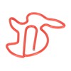 100 Pcs Rabbit Shaped Paper Clip Creative Cute Cartoon Animal