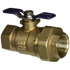 Febco 781295LL 1" Ball Valve with Union and 1/8" Side Port, Left