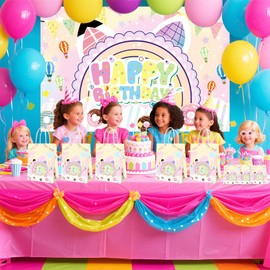 JYRYIFEI 20 Pcs Cartoon Dollhouse Party Decorations, anime Cute Cat Theme Birthday Party Gift Bags for Boys and Girls kids party supplies