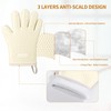 MAD SHARK Silicone Oven Mitts Heat Resistant 450 Degrees,Waterproof &