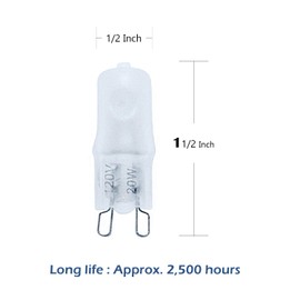 eTopLighting 30 Pack of G9 Based 120V 20W Halogen Light Bulb, APL2223