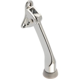 Hillman 853439 4" Kickdown Door Stop- Chrome 1-Pack